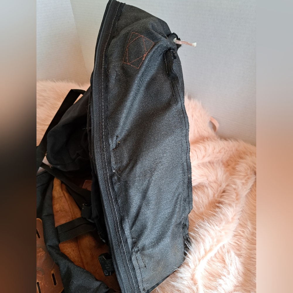 Vintage 90's JANSPORT backpack leather bottom - Picture 8 of 12